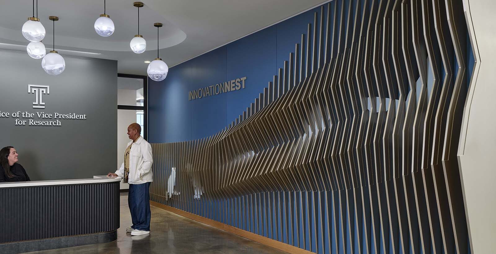 iNest Reception Feature Wall