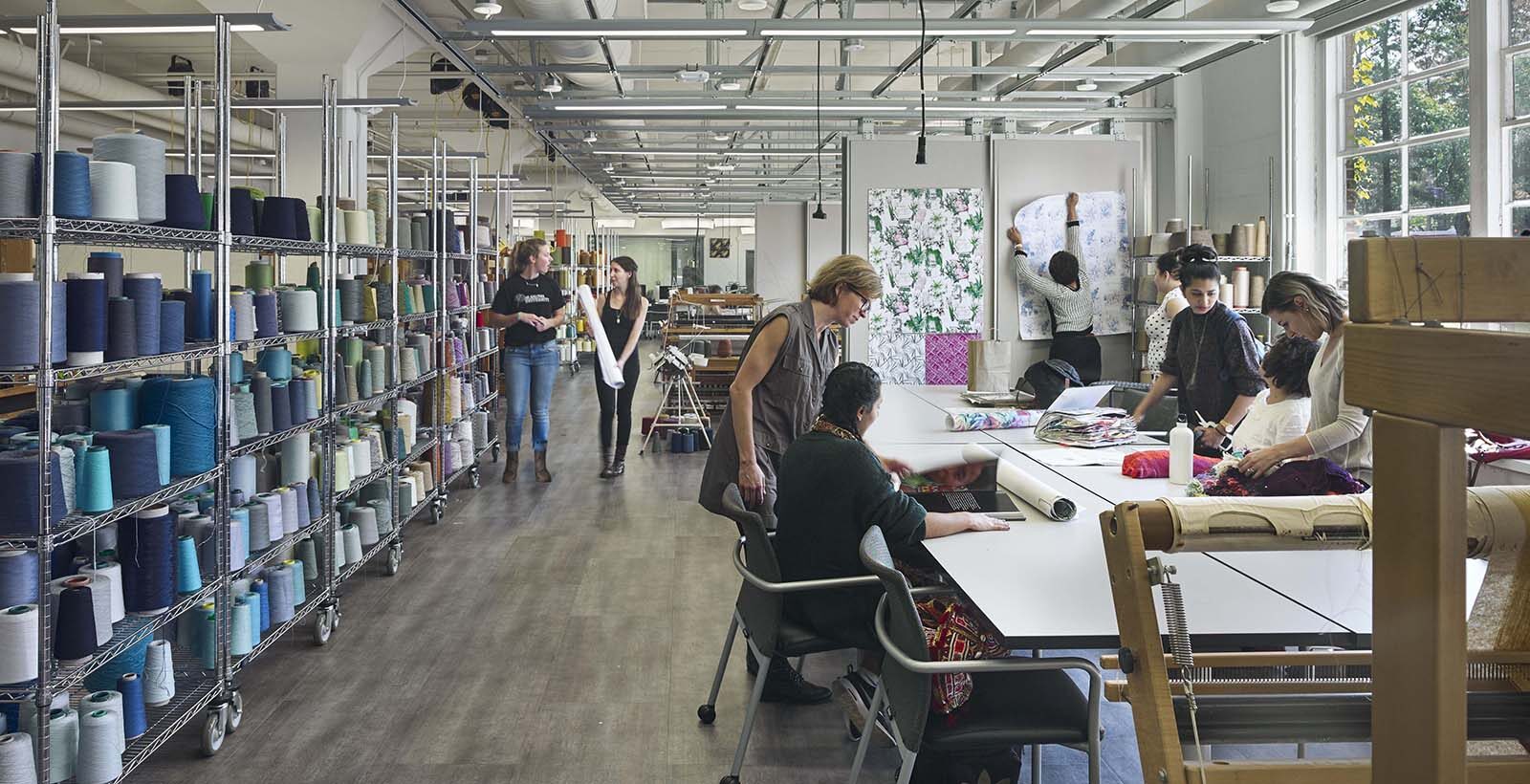 TJU Textiles Thread Hallway and Collaboration Space