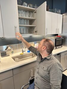 Testing out kitchen capabilities from a wheelchair user's perspective