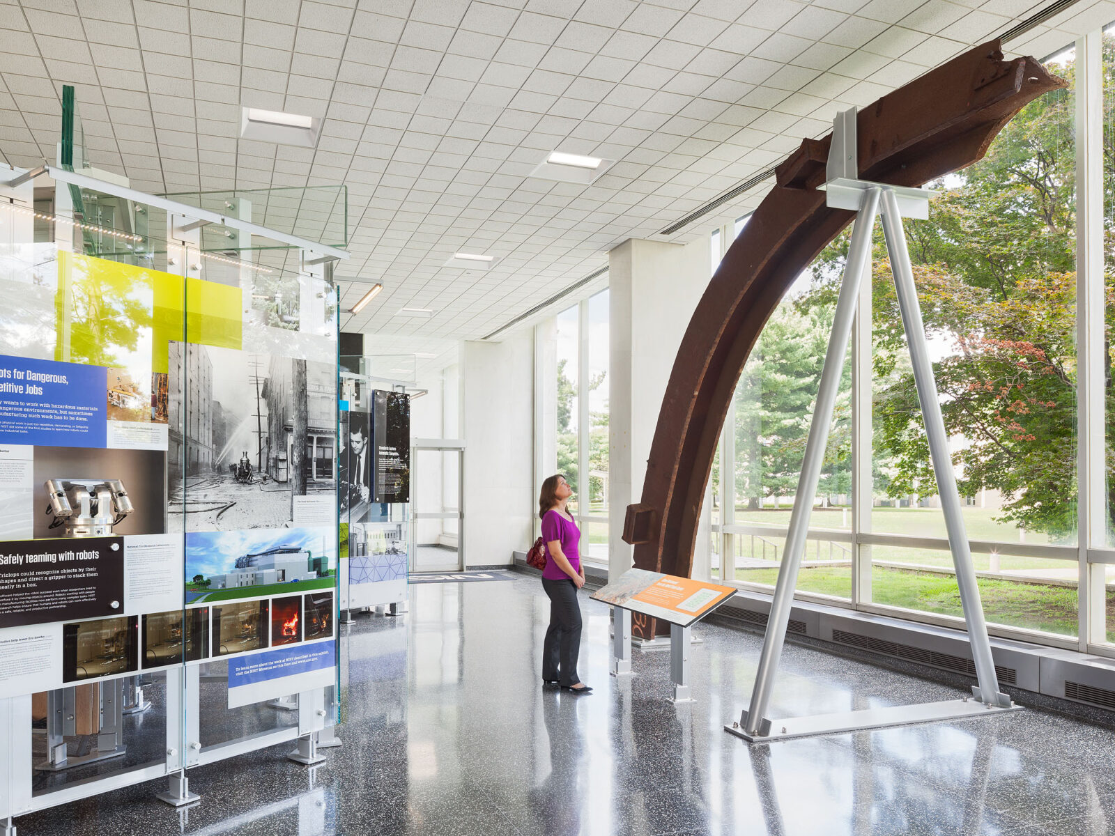 World Trade Center steel display