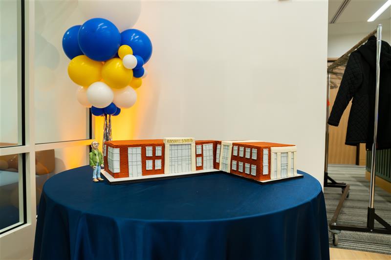 Is it cake? Yes! Rockwell Middle School appears in baked-good format.